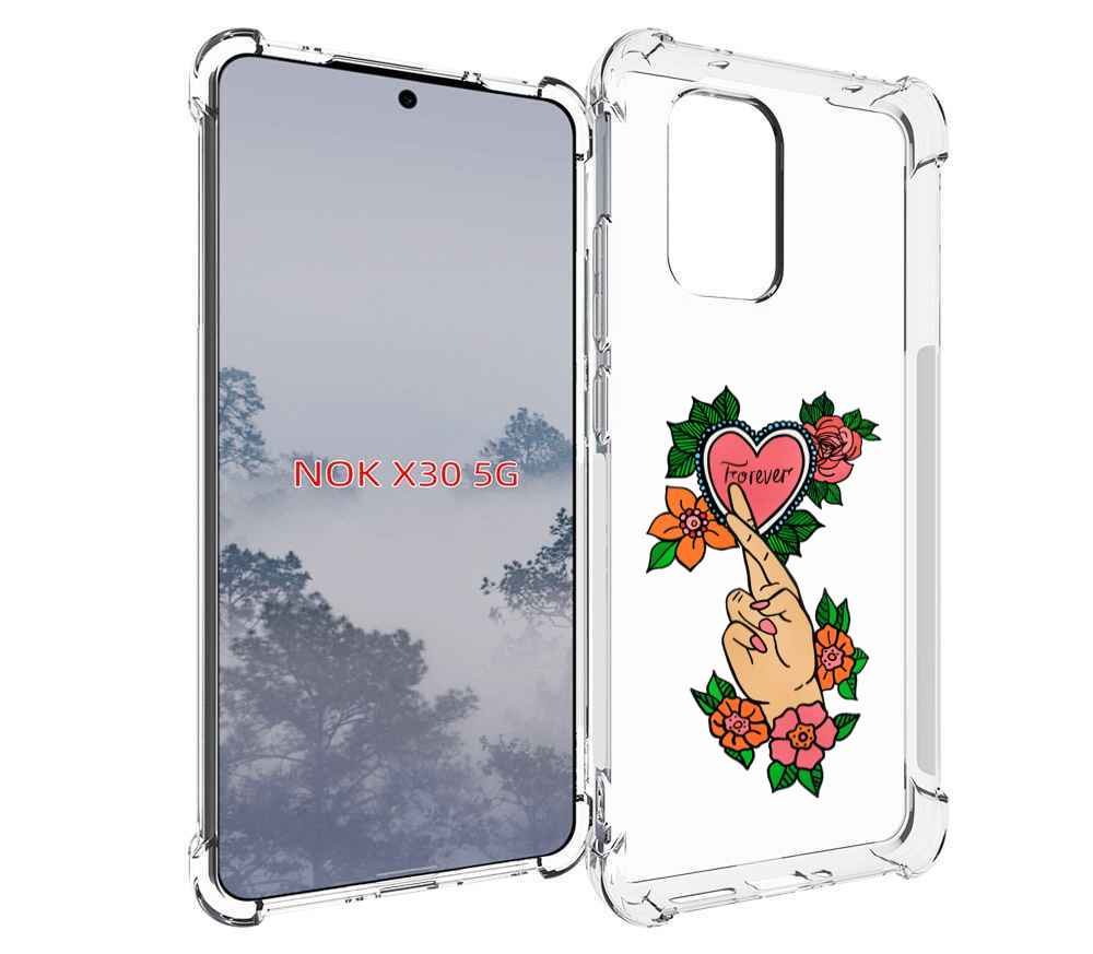 

Чехол MyPads ручки-навсегда женский для Nokia X30 5G, Tocco