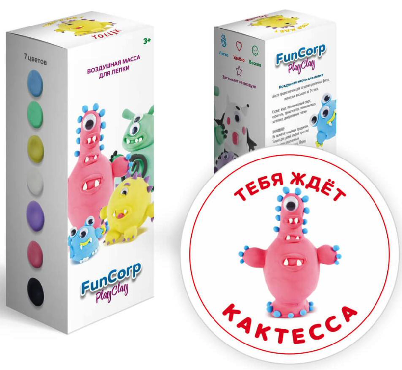 

Воздушный пластилин FunCorp Playclay Кактесса FunCorp PlayClay, 00-00003002