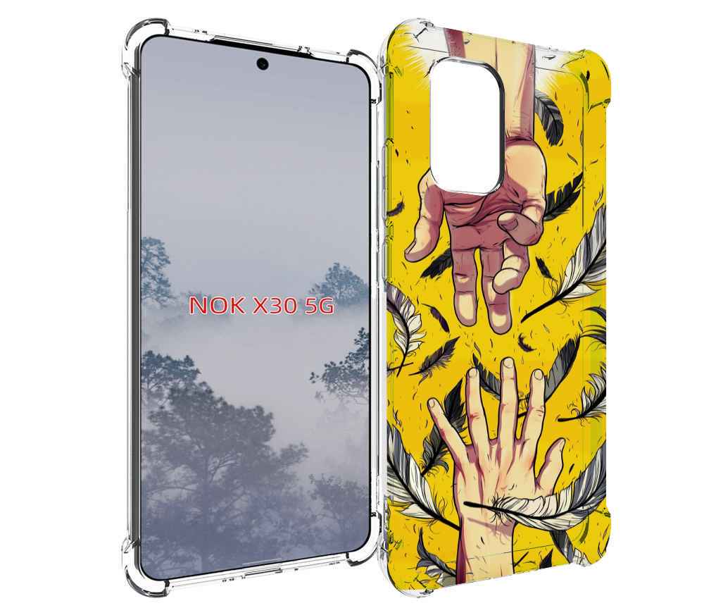 

Чехол MyPads рука-в-руку для Nokia X30 5G, Tocco