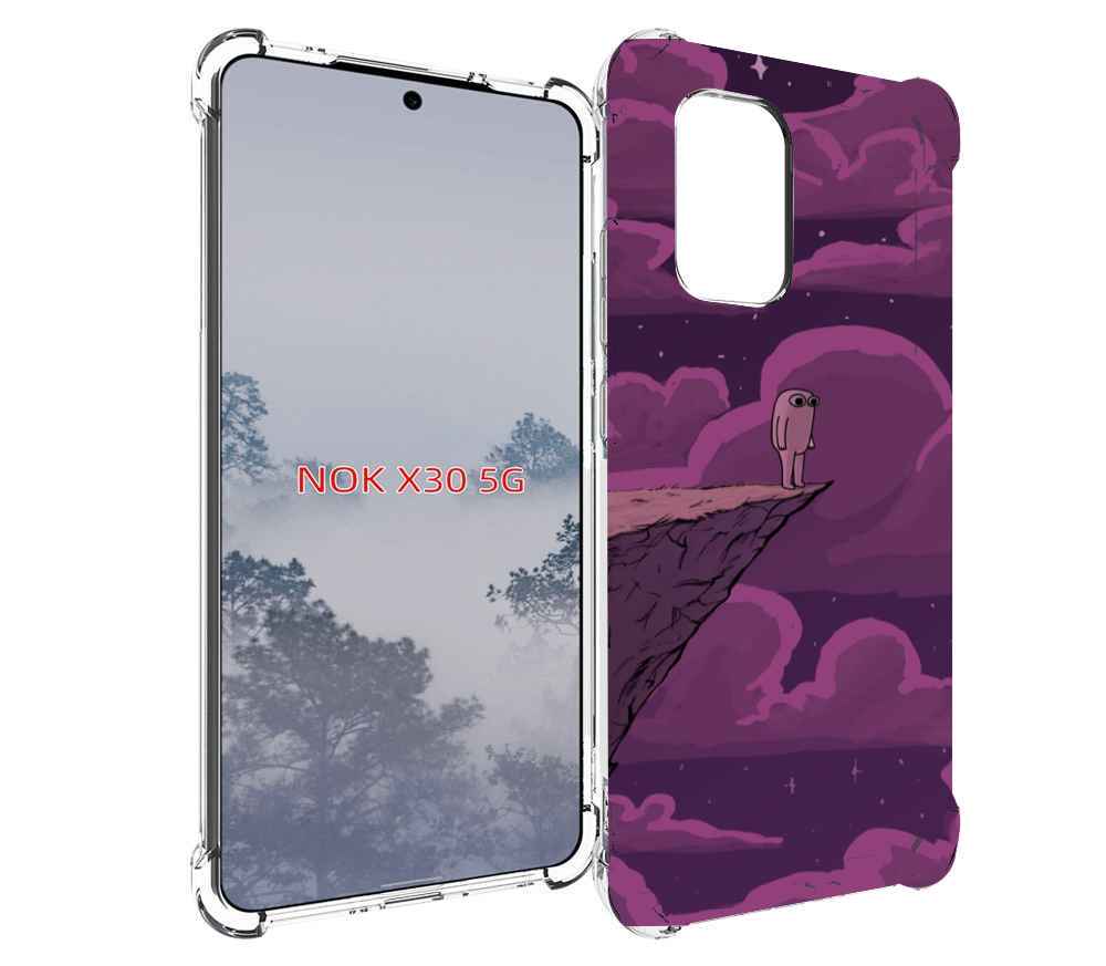 

Чехол MyPads розовая-фасолька для Nokia X30 5G, Tocco