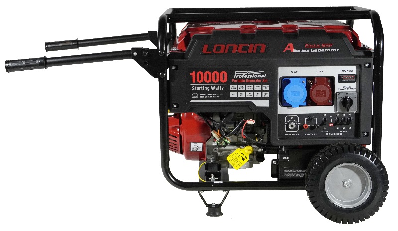 Генератор бензиновый Loncin LC10000D-AS 3-х фазный 85кВт 220В 380В 25л 147593₽