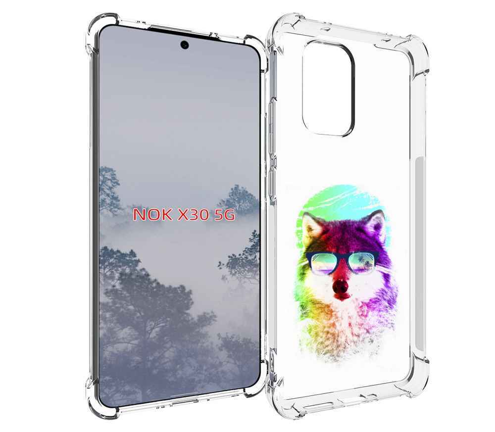

Чехол MyPads радужный волк детский для Nokia X30 5G, Tocco