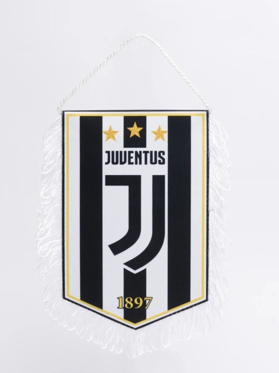 Вымпел средний Ювентус Juventus FL12202245_3 15х22 см