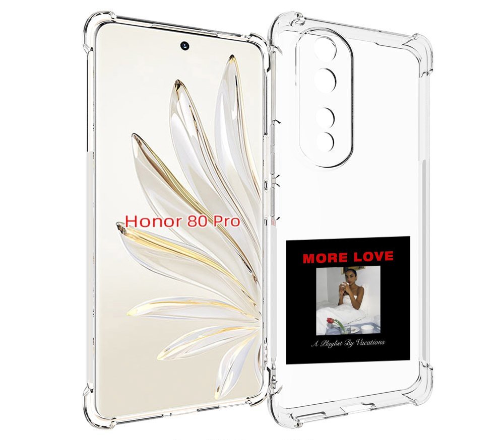 

Чехол MyPads Drake & Sade - More Love для Honor 80 Pro, Прозрачный, Tocco