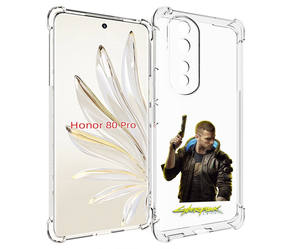 

Чехол MyPads Cyberpunk-2077 для Honor 80 Pro, Прозрачный, Tocco