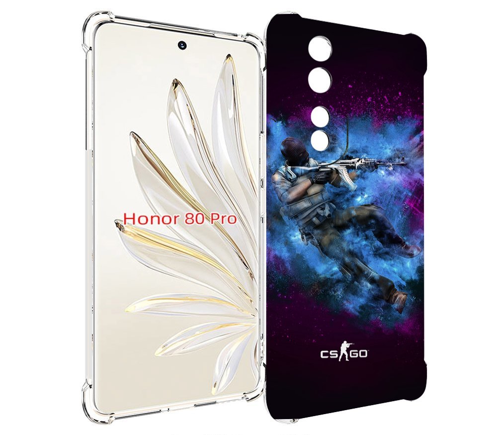

Чехол MyPads CS-go-террорист для Honor 80 Pro, Прозрачный, Tocco