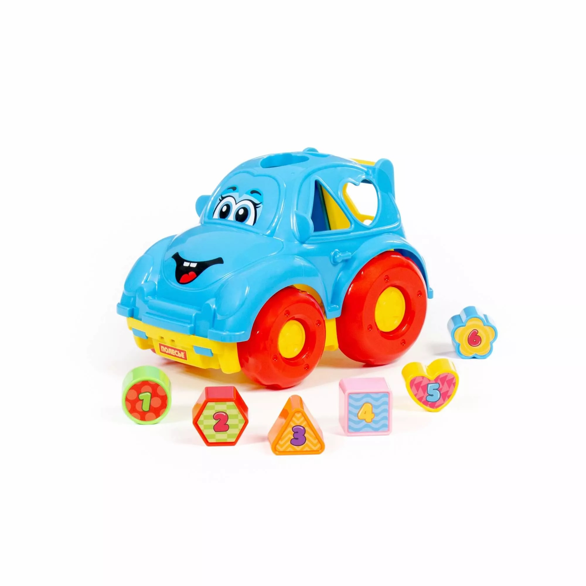 Игрушка развивающая Автомобиль-сортер Полесье игрушка пластмассовая полесье автомобиль гоночный