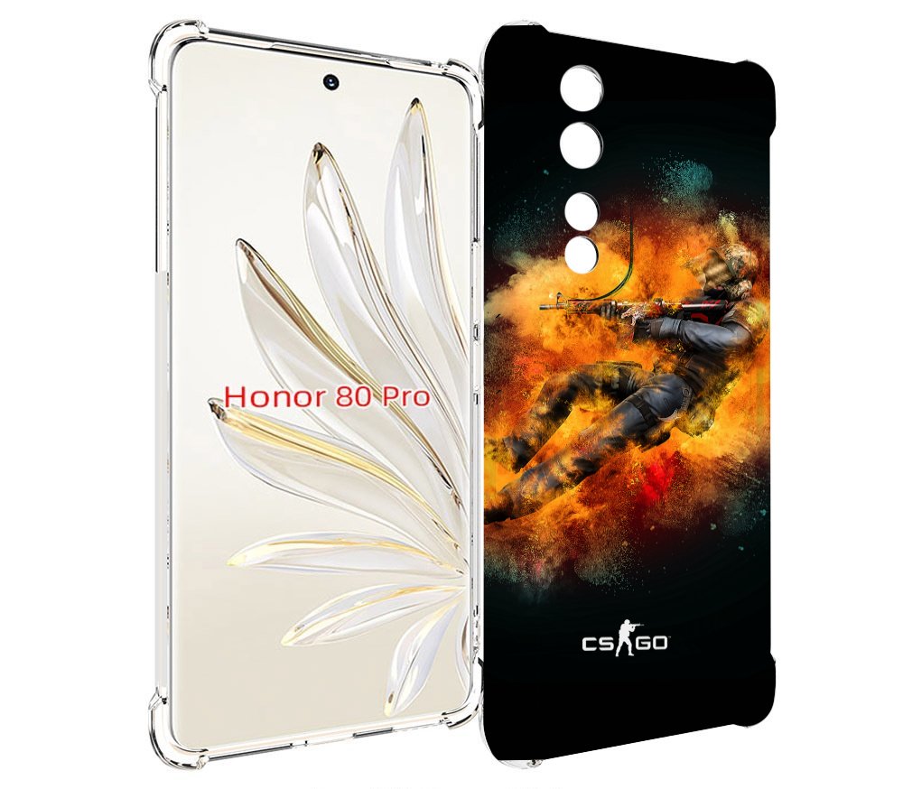 

Чехол MyPads CS-go-Контр-террорист мужской для Honor 80 Pro, Прозрачный, Tocco