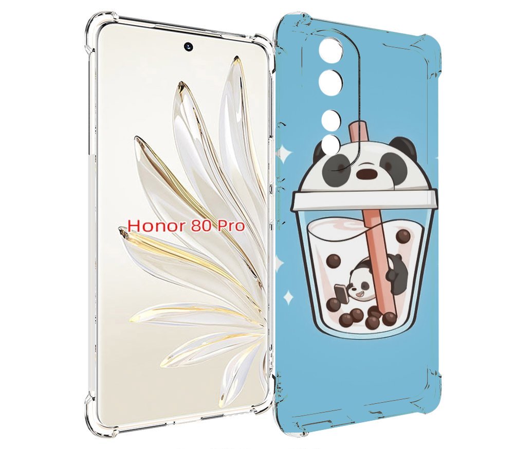 

Чехол MyPads Bubble tea для Honor 80 Pro, Прозрачный, Tocco