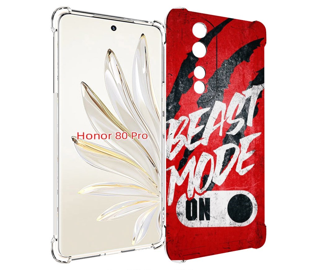 

Чехол MyPads BEAST inside You для Honor 80 Pro, Прозрачный, Tocco