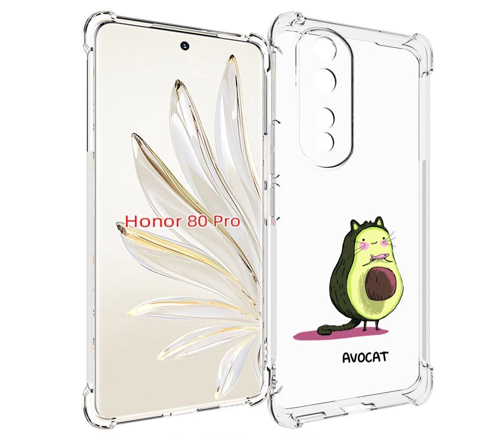 

Чехол MyPads Avocat для Honor 80 Pro, Прозрачный, Tocco