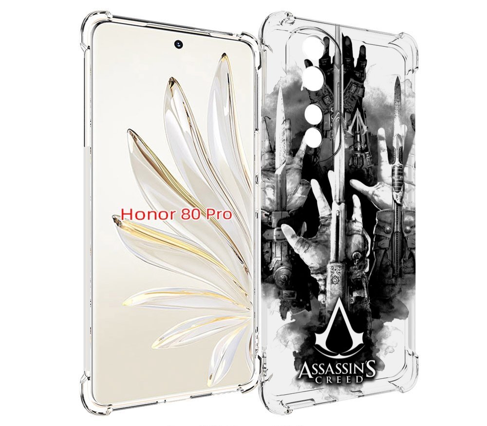 

Чехол MyPads Assassin's Creed скрытый клинок для Honor 80 Pro, Прозрачный, Tocco