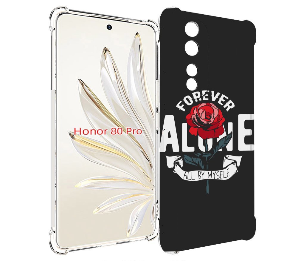 

Чехол MyPads Alone для Honor 80 Pro, Прозрачный, Tocco