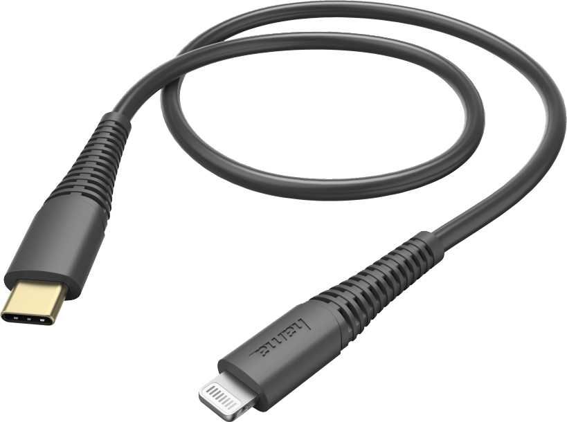 Кабель HAMA Lightning, USB Type-C (m), 1.5м, черный [00183308]