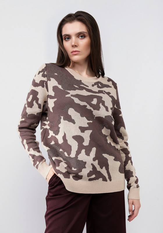 

Джемпер женский Vivawool 310996 бежевый 52 RU, 310996