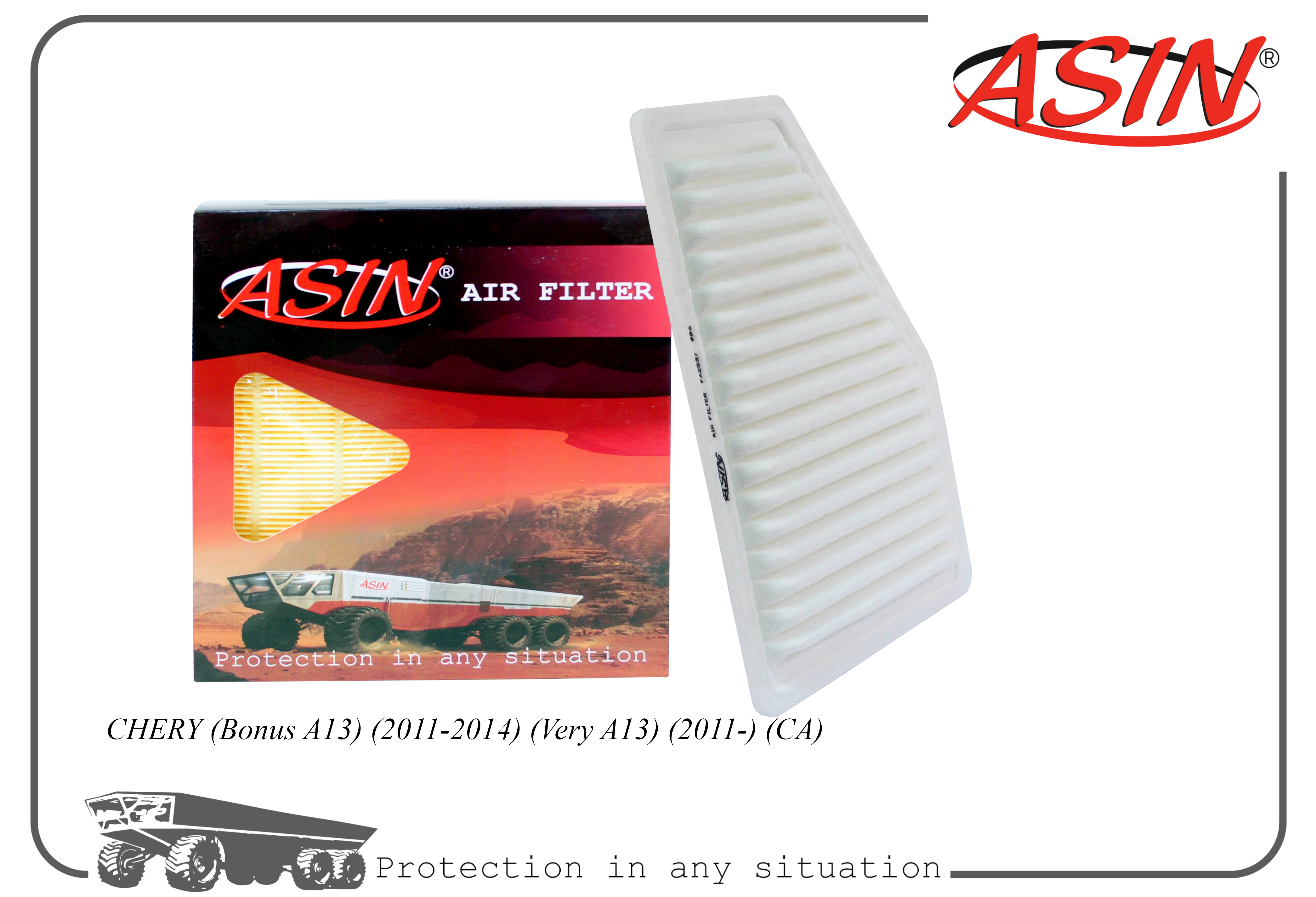 

Фильтр воздушный ASIN A131109111FA ASIN.FA2537 CHERY Bonus A13 2011-2014 Very A13 2011-