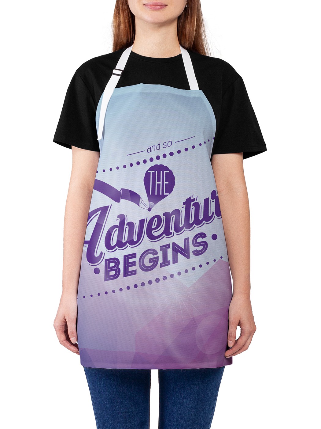 

Фартук женский JoyArty для готовки "Приключения в Лас-Вегасе", универсальный размер, Фиолетовый