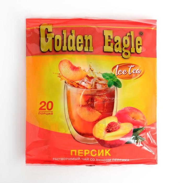 Растворимый чай со вкусом персика Golden Eagle 20 г, 20 штук