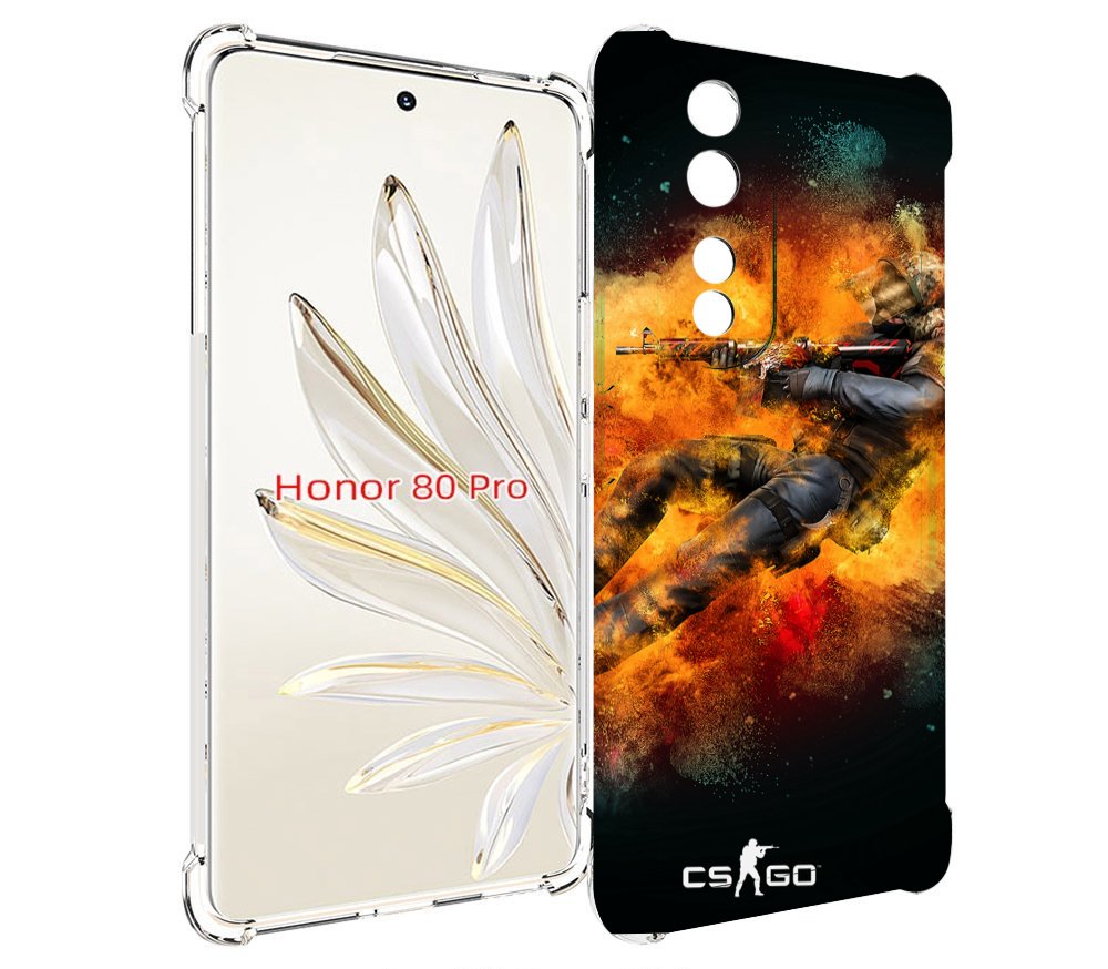

Чехол MyPads CS-go Контр-террорист для Honor 80 Pro, Прозрачный, Tocco