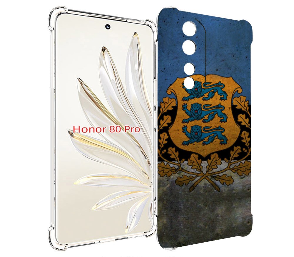 

Чехол MyPads герб флаг эстонии для Honor 80 Pro, Прозрачный, Tocco
