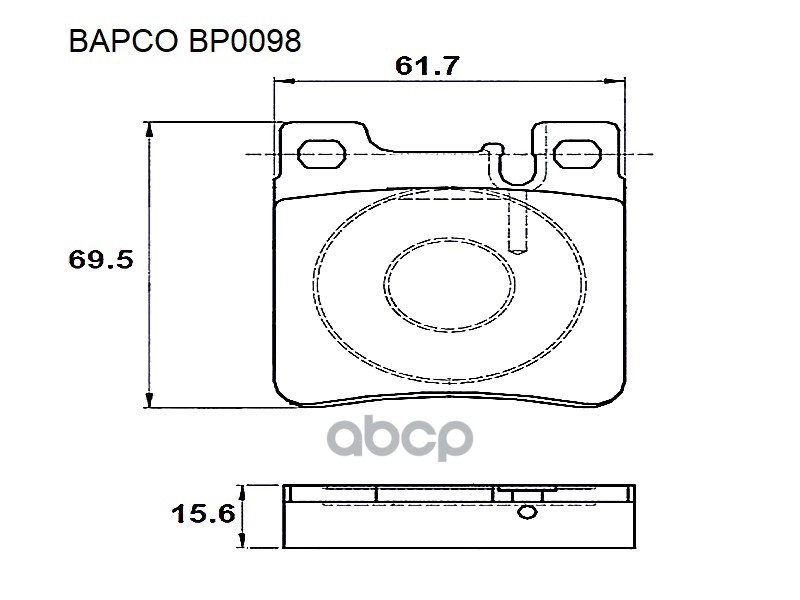 

Тормозные колодки BAPCO задние дисковые BP0098