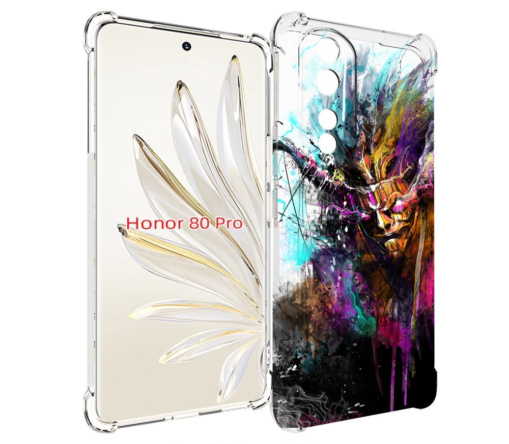 

Чехол MyPads яркий дьявол для Honor 80 Pro, Прозрачный, Tocco