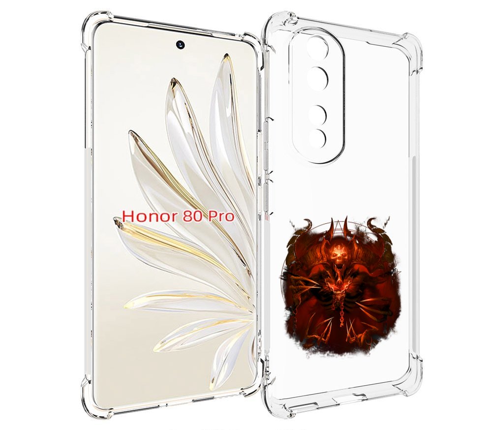 

Чехол MyPads яркий демон для Honor 80 Pro, Прозрачный, Tocco