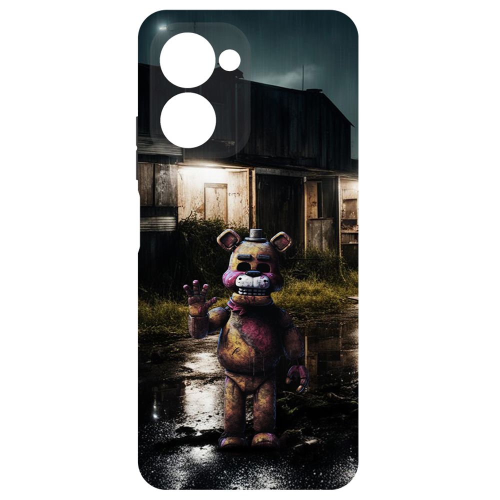 

Чехол-накладка Krutoff Soft Case ФНАФ - Фредди под дождем для Realme C33 2023 черный