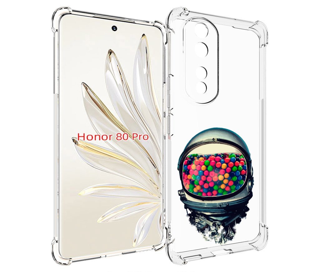 

Чехол MyPads шлем космонавта для Honor 80 Pro, Прозрачный, Tocco