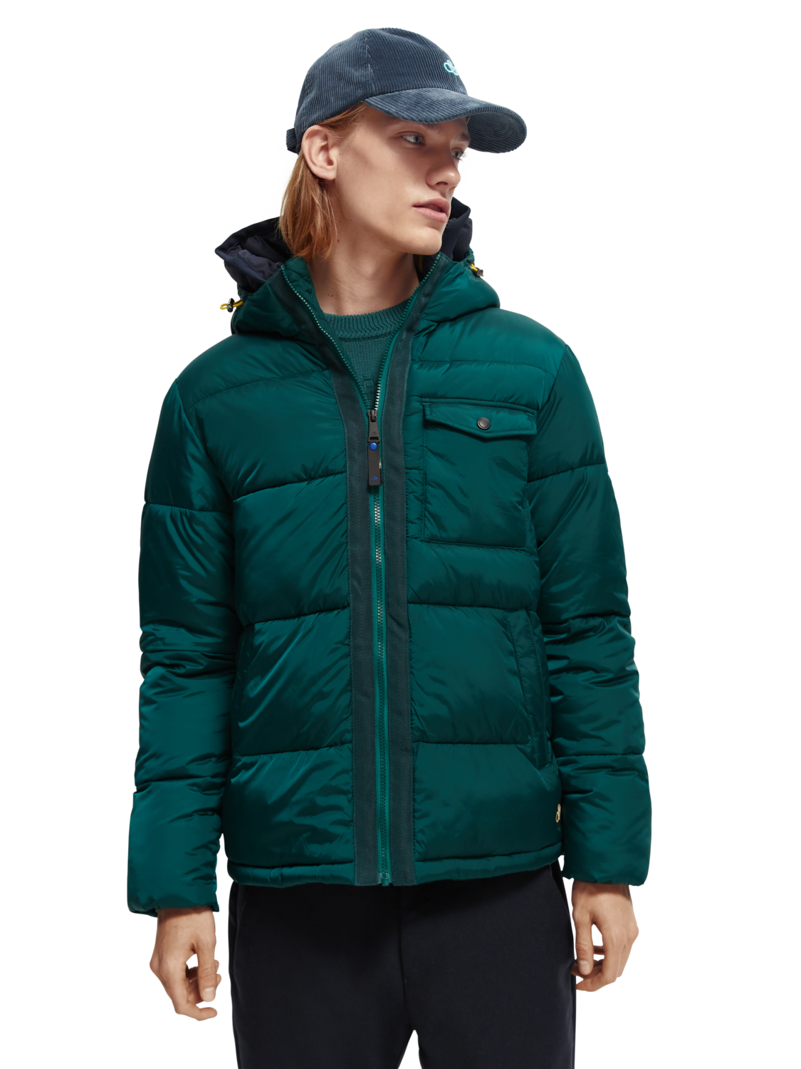 

Куртка мужская Scotch & Soda 169101/5034 зеленая XL, 169101/5034