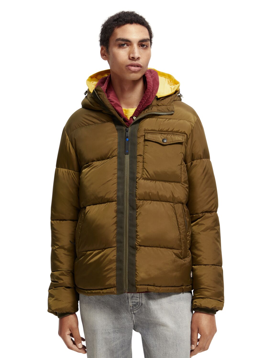 

Куртка мужская Scotch & Soda 169101/0360 коричневая 2XL, 169101/0360