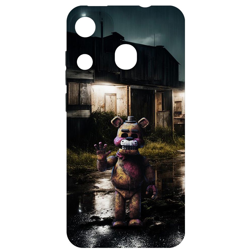 

Чехол-накладка Krutoff Soft Case ФНАФ - Фредди под дождем для ITEL A27 черный