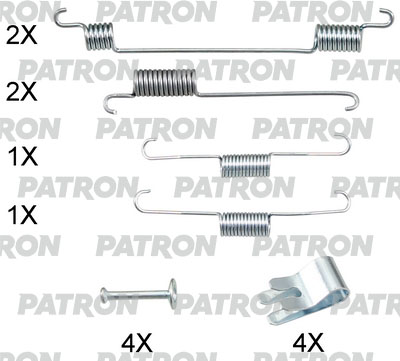 

Комплект монтажный тормозных колодок PATRON PSRK0254