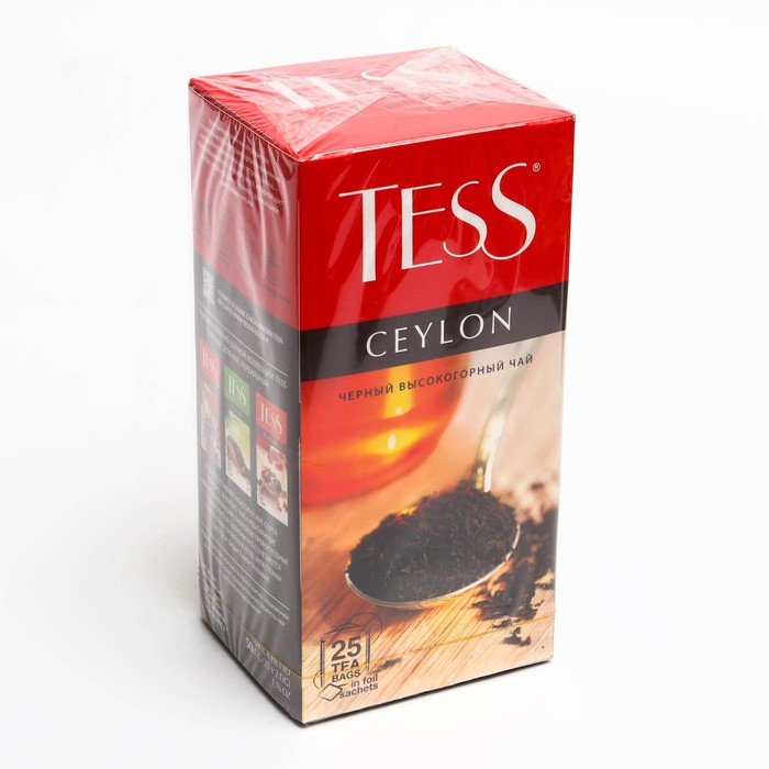 Чай черный Tess ceylon цейлонский, 25 пакетиков по 2 г