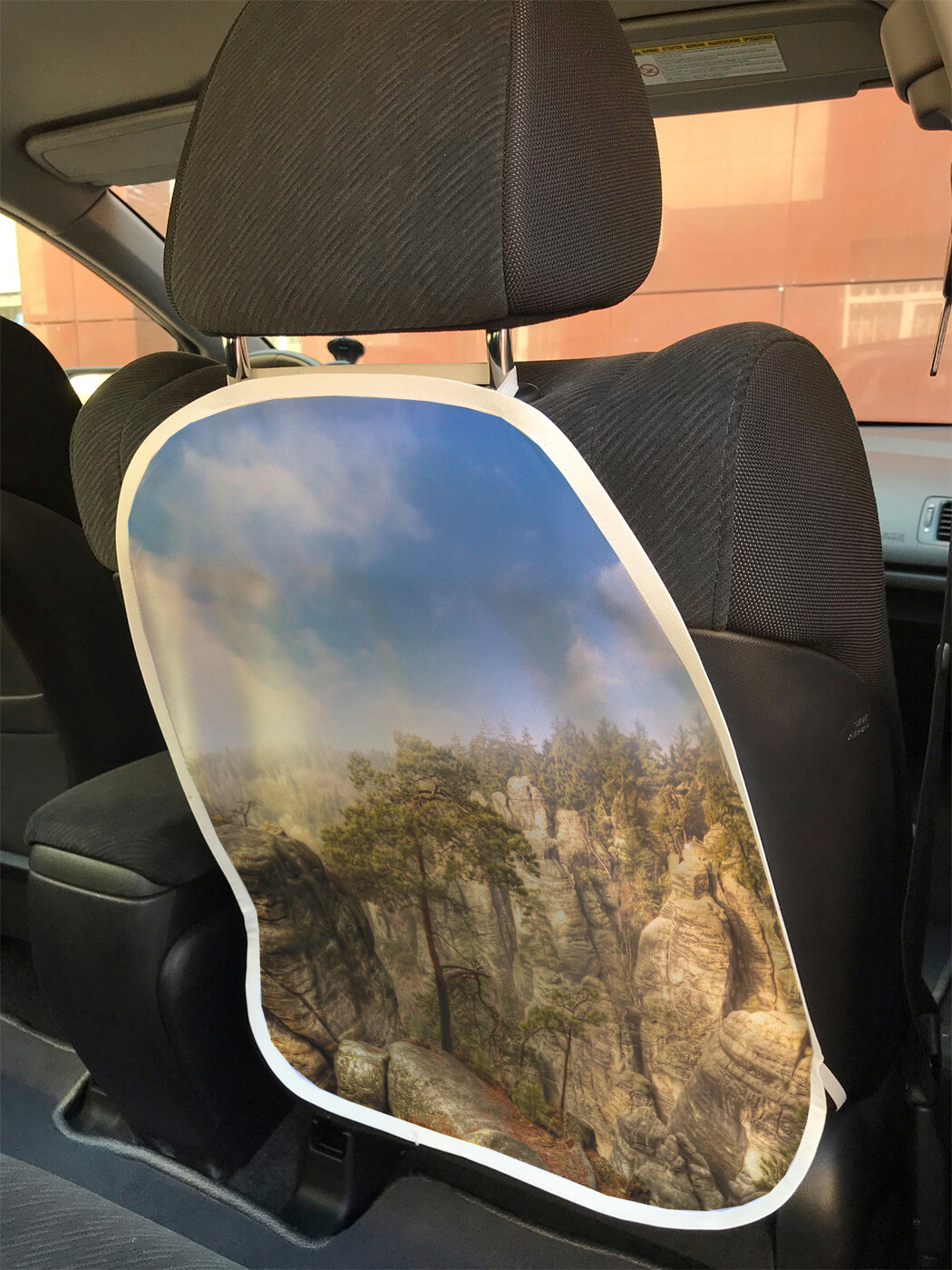 фото Накидка на спинку сиденья joyarty горный пейзаж, 45х62