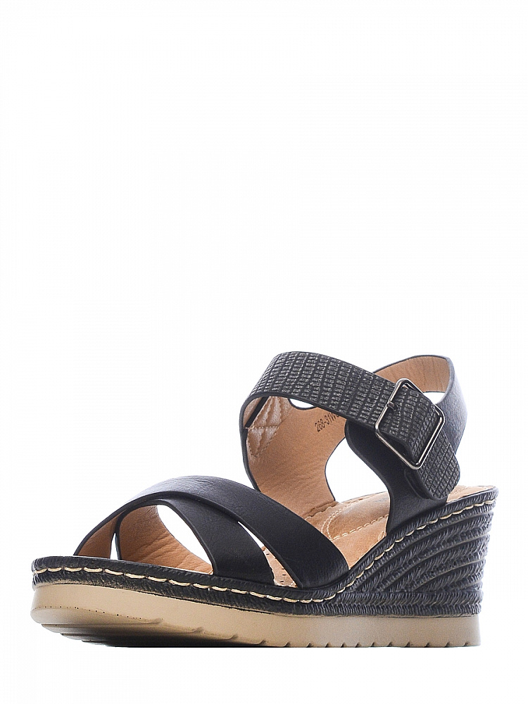 

Босоножки женские ZENDEN woman 268-31WO-074SS черные 40 RU, 268-31WO-074SS