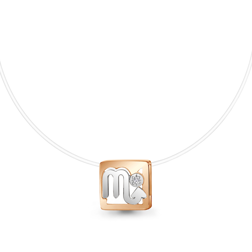 

Чокер из серебра с бриллиантом 40 см Aquamarine 070067_925_з, 070067_925_з