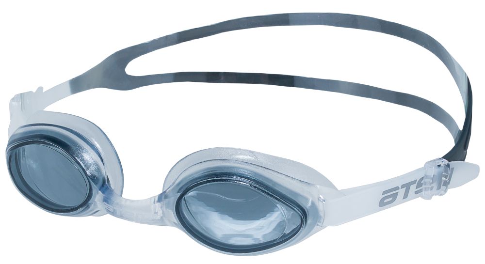 Очки для плавания ATEMI, комфорт, белые, тонированные, AF, от UVA, UVB, силикон N7504