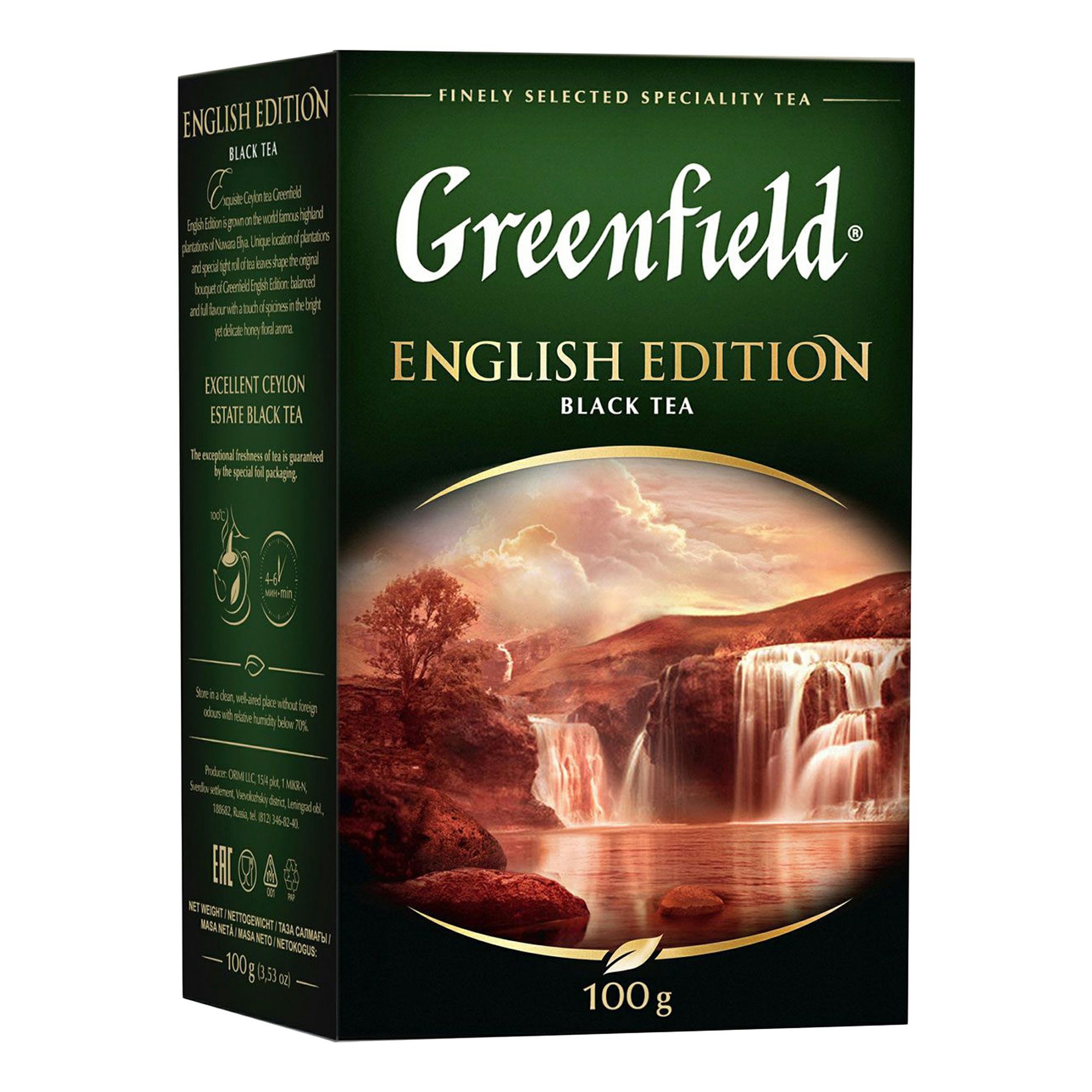 

Чай черный Greenfield english edition, 100 пакетиков