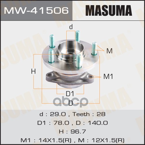 

MASUMA Ступичный узел MASUMA rear CX-9 TB89#
