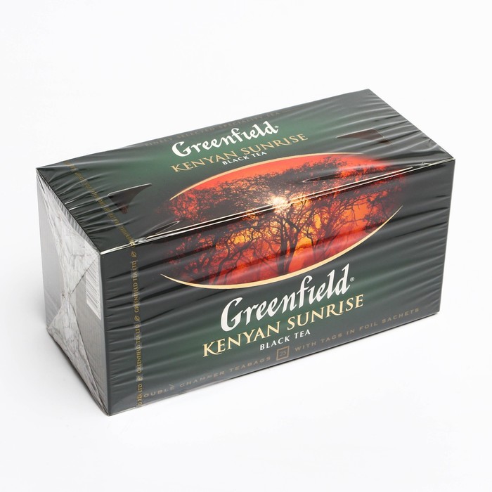 Чай черный Greenfield kenyan sunrise орими трейд, 25 пакетиков по 2 г, 5 штук