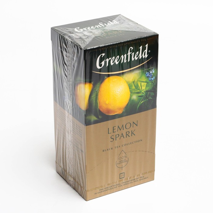 

Чай черный Greenfield lemon spark лимонное сорго, 25 пакетиков по 1,5 г