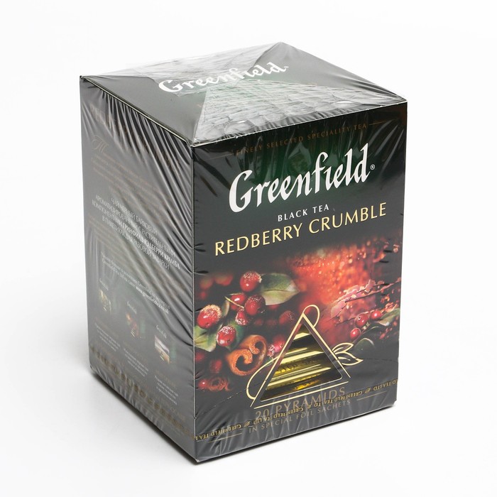 

Чай черный Greenfield redberry crumble, 20 пакетиков по 1,8 г