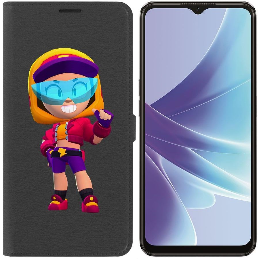 

Чехол-книжка Eco Book для Oppo A57 Brawl Stars-Стритстайл Макс