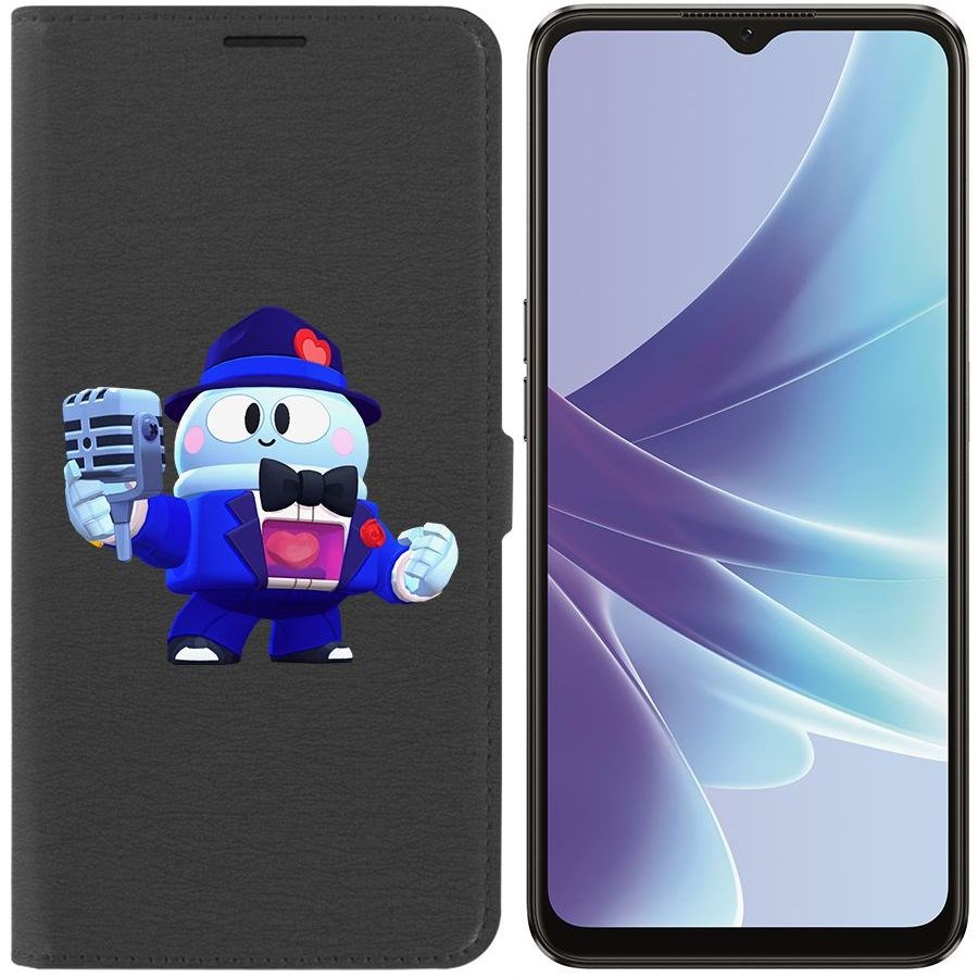

Чехол-книжка Eco Book для Oppo A57 Brawl Stars-Стильный Лу