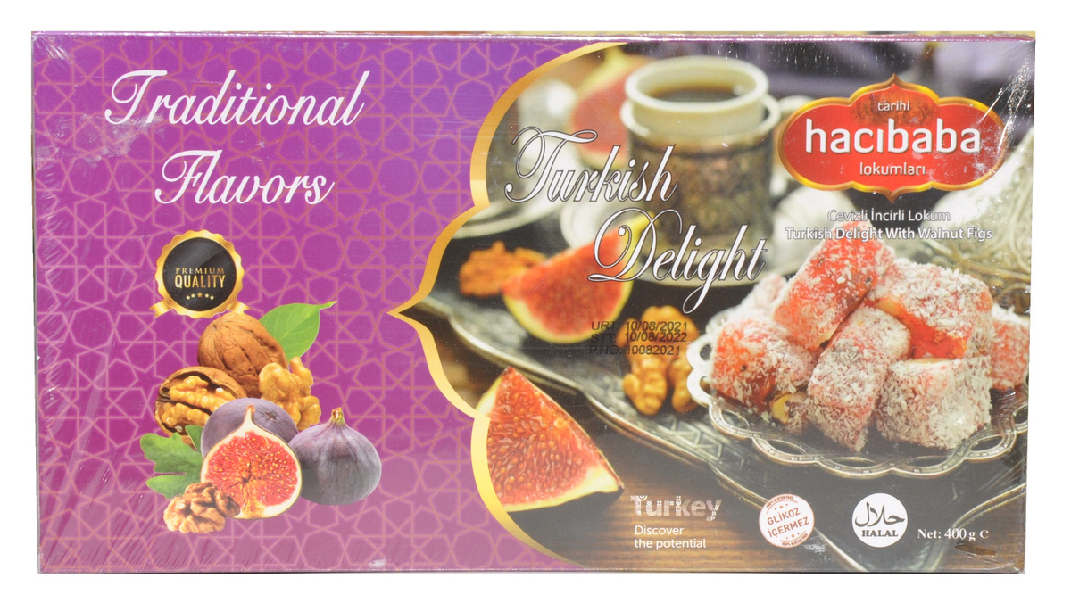 

Рахат-лукум Hacibaba с инжиром и грецким орехом 400 г