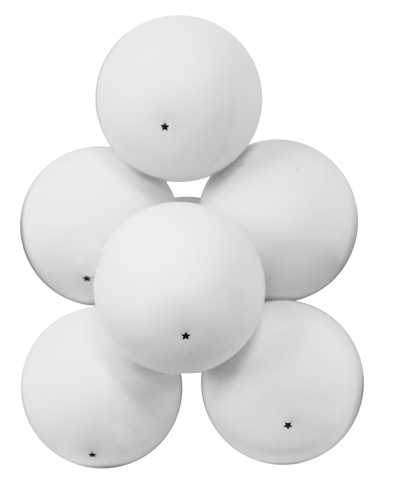 Мячи для настольного тенниса Atemi ATB102 1*, белый, 6 шт.