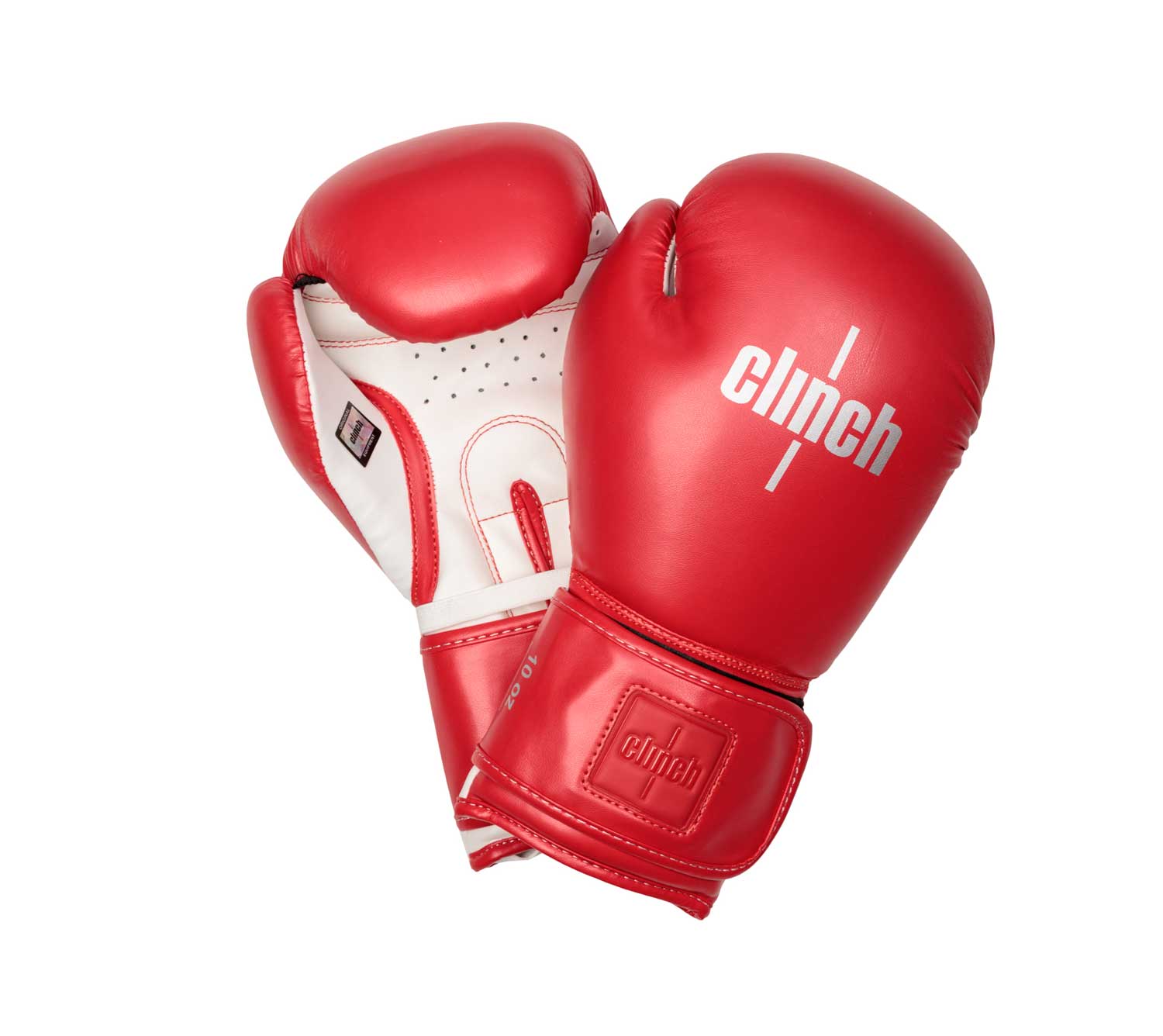 Перчатки боксёрские Clinch Fight 2.0 красно-белые, 14 унций, 1 пара