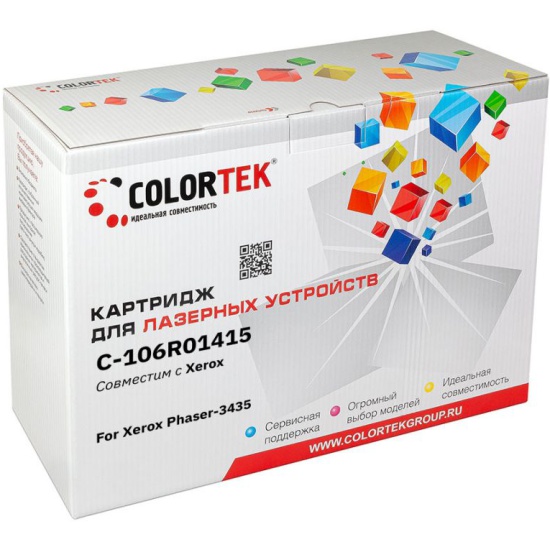 фото Совместимый тонер-картридж colortek 106r01415 черный для xerox phaser 3435