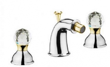 фото Смеситель webert karenina bath 3 holes chrome-gold для биде ka710202017 40210